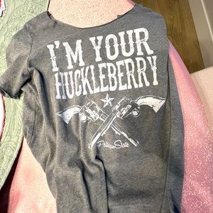 Off the shoulder over sized Tee